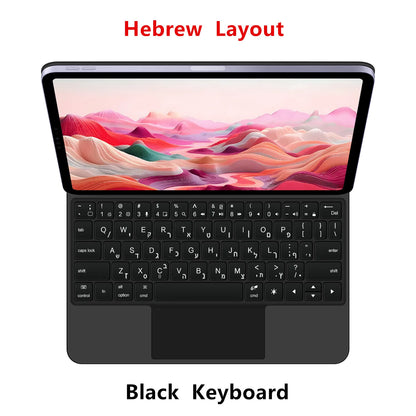 Magic Keyboard Case for iPad — Smart Magnetic Folio for iPad 11th & 10th Gen 11" (2025 A16, A3354/A3355/A3356/A2696)