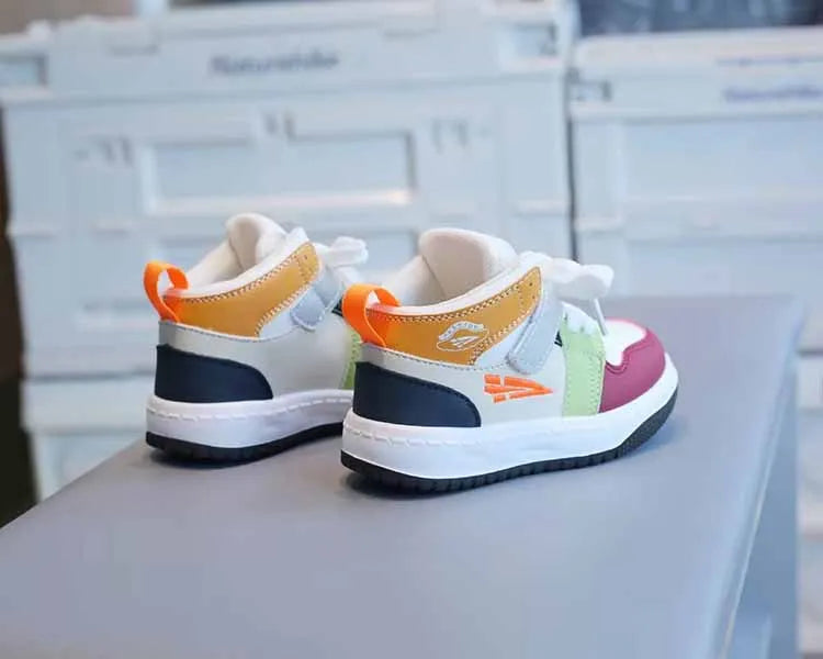 Baby & Kids Spring Autumn White Sneakers — Soft Sole Anti-Slip Casual Sport Shoes for Toddlers