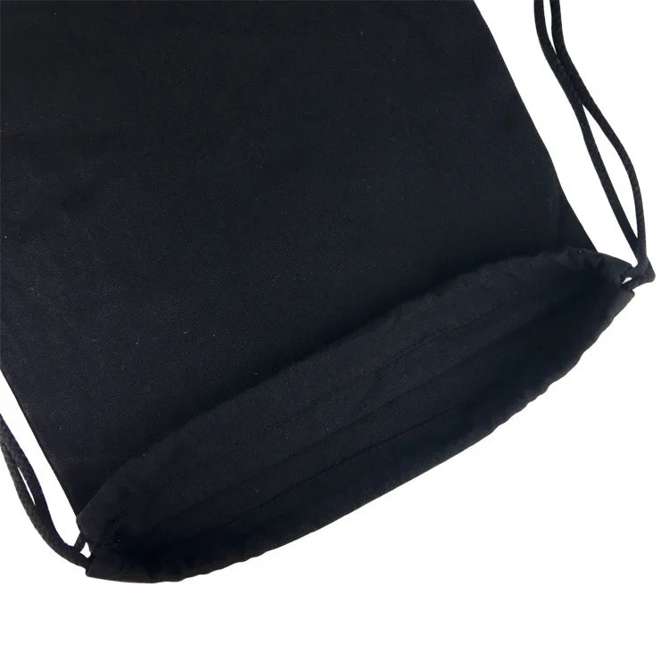 One Piece Luffy Anime Drawstring Backpack — Full-Color Cartoon Storage Bag with Pocket