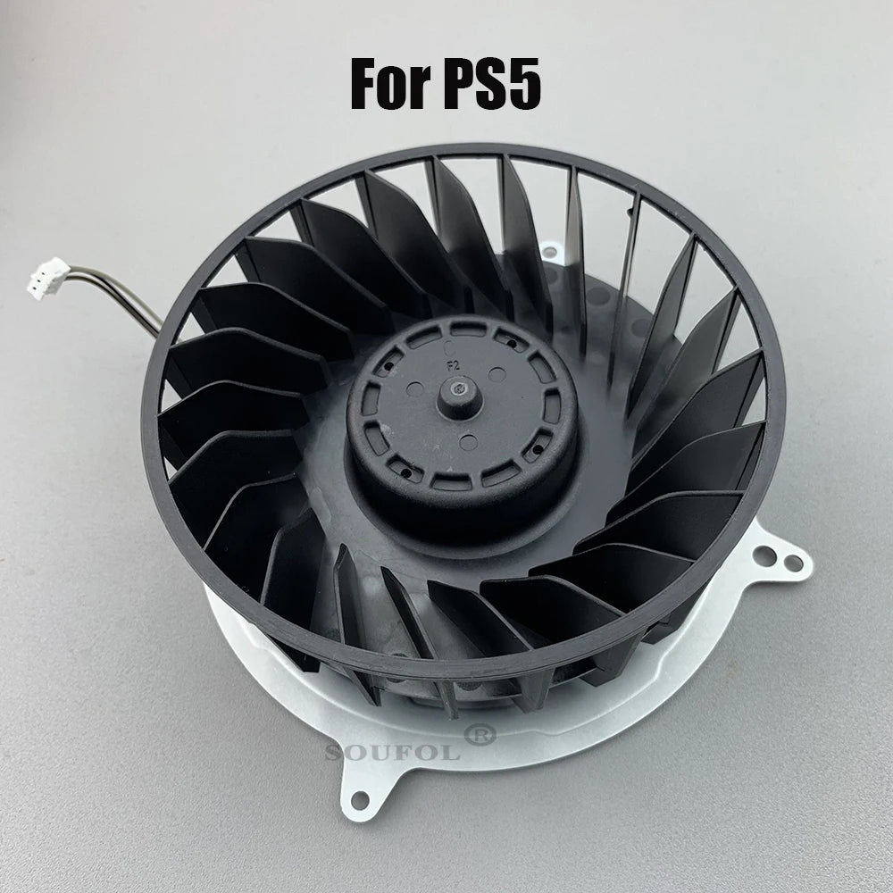 Original PS5 Internal Cooling Fan — 17 & 23 Blade Replacement Cooler for PlayStation 5 Console