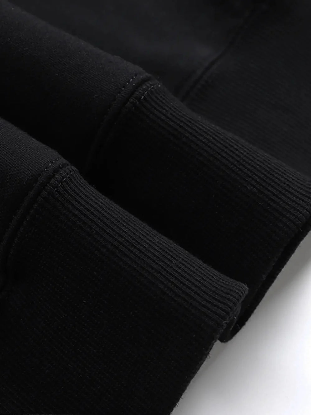 Men’s Harajuku Zip-Up Hoodie Jacket – Retro Black Oversized Long Sleeve Sweatshirt Coat