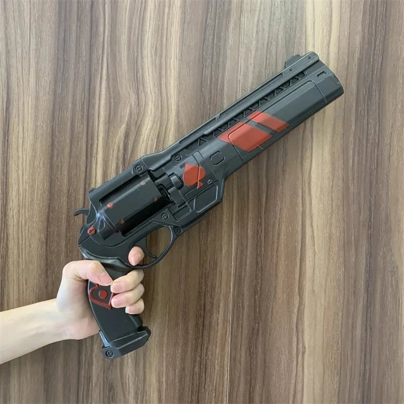 OW Gun Cosplay Meiling Zhou Frost Shock Prop – PU Rubber Weapon Model, Safe Halloween Costume Accessory