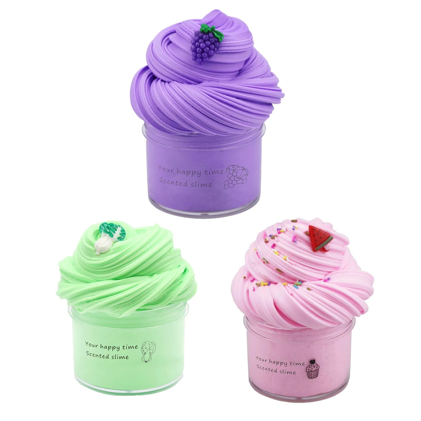 70ml Crystal Mud Slime - Colorful DIY Stress Relief Sensory Toy for Kids & Adults