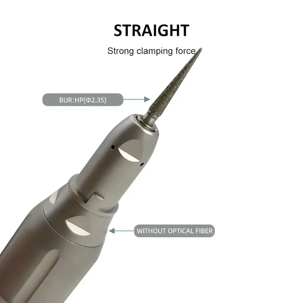 NSK FX23 Style Dental Low-Speed Handpiece Kit — Teeth Polishing Contra Angle with Air Motor, External Water Spray & 2/4H E-Type Connector