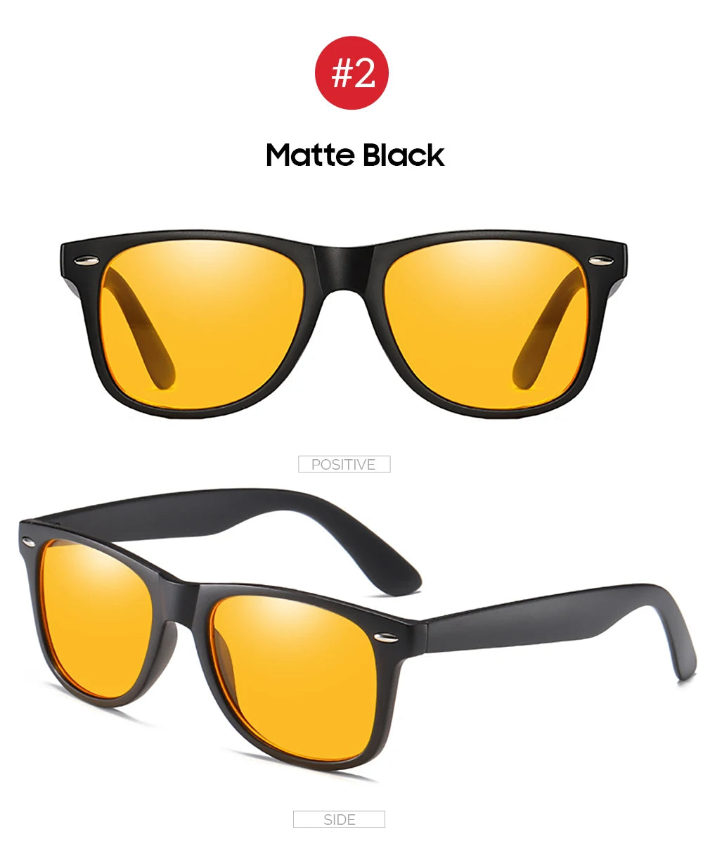 VIVIBEE Blue Light Blocking Glasses – Night Vision Square Computer Eyewear for Men & Women