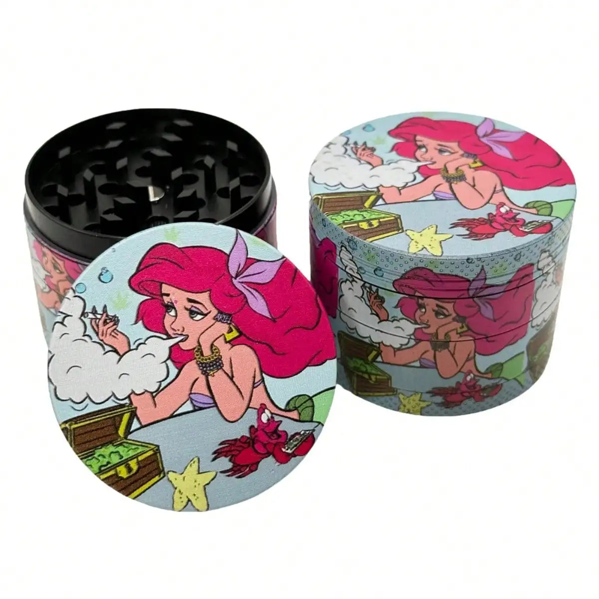 Nostalgia 50mm Metal Spice Grinder - 4-Layer Premium Kitchen Herb Grinding Tool