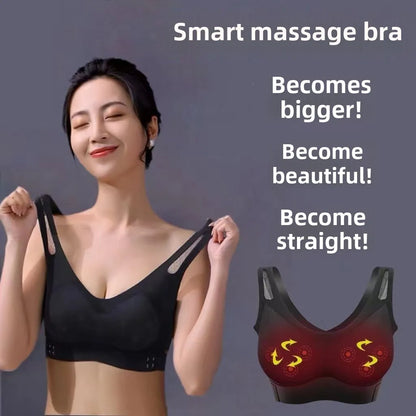 Electric Breast Massager Bra – Adjustable Chest & Back Beauty Massage with Remote