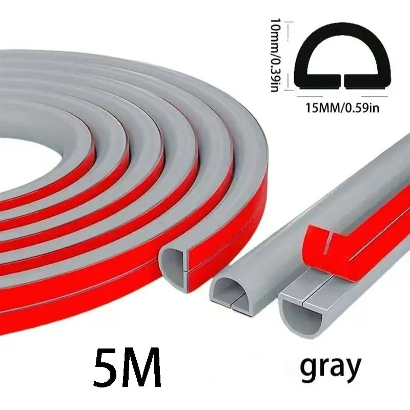 Cable Management Sleeve - 118" Self-Adhesive PVC Cord Hider for Wall & Floor, Insulated Wire Cover