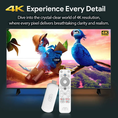 HOMATICS 4K TV Stick – Google Certified, Netflix, 2GB RAM, 32GB ROM, Dolby Atmos, Amlogic S905Y4, WiFi Streaming Box