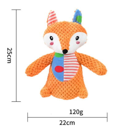 Plush Squeaky Dog Toy - Cute Donkey Teething & Interactive Training Toy for Small Dogs