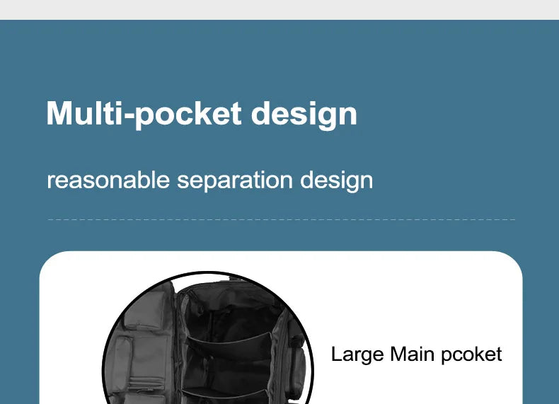 55L Tactical Duffel Bag – Large Camping Backpack for Hiking, Mountaineering, Travel & Gym, Men's Weekend Utility Bag