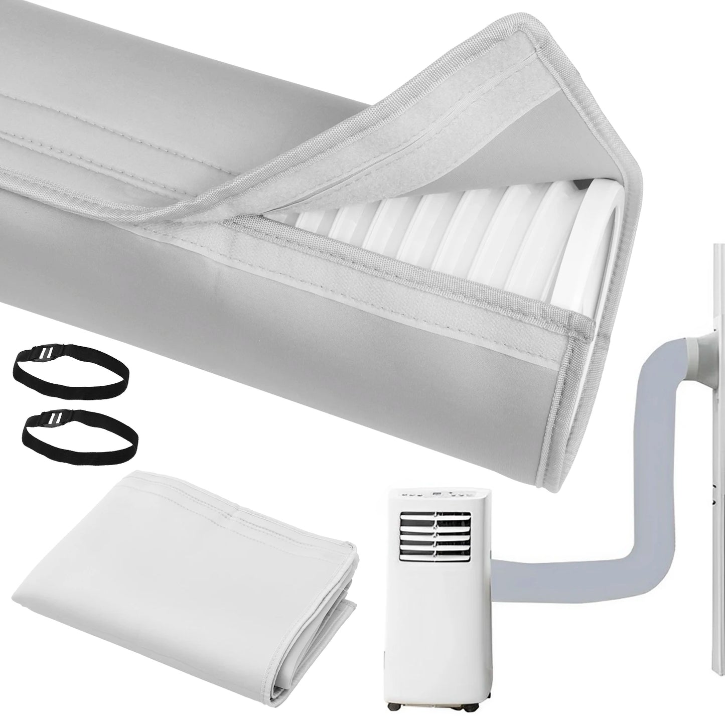 Universal Air Conditioner Hose Cover — Waterproof, Dustproof, Heat-Insulating Exhaust Pipe Wrap, Portable Protection