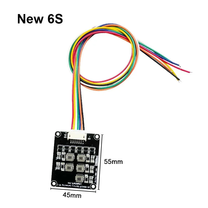 1.2A Li-ion & LiFePO4 Battery Active Equalizer – BMS Balancer for 3S to 24S Lithium Cells, Energy Transfer & Voltage Balancing