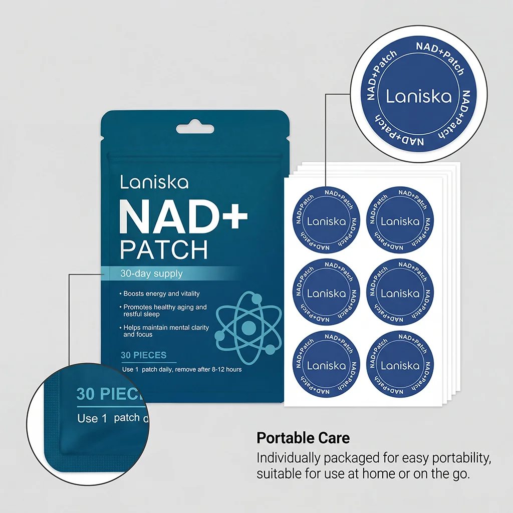 NAD+ Body Care Patches - Breathable Skin-Nourishing Daily Wellness Patches for Men & Women