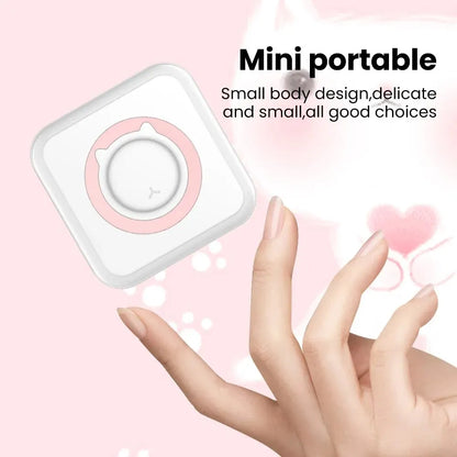 Olaf Mini Printer: Portable Thermal Stickers Paper Inkless Bluetooth Wireless Impresora for Android and iOS