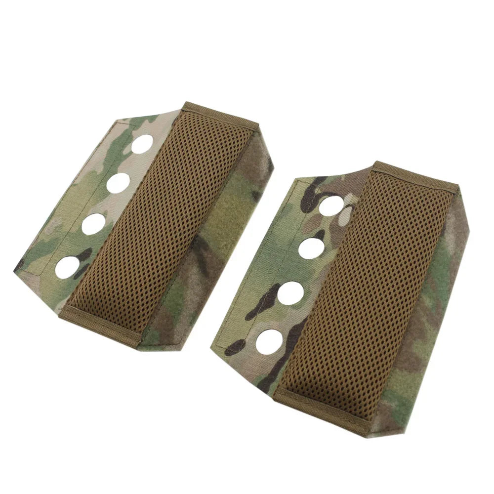 Laser-Cut Tactical Vest Shoulder Pads – Composite FCSK FCPC LV119 Plate Carrier Pads for Airsoft