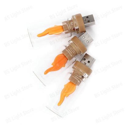 5V LED USB Edison Candle Light – Mini Decorative Night Lamp for Home & Holidays