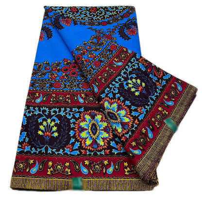 Ankara Wax Print Fabric - 100% Cotton Soft African Pagne Fabric for Dresses & Sewing