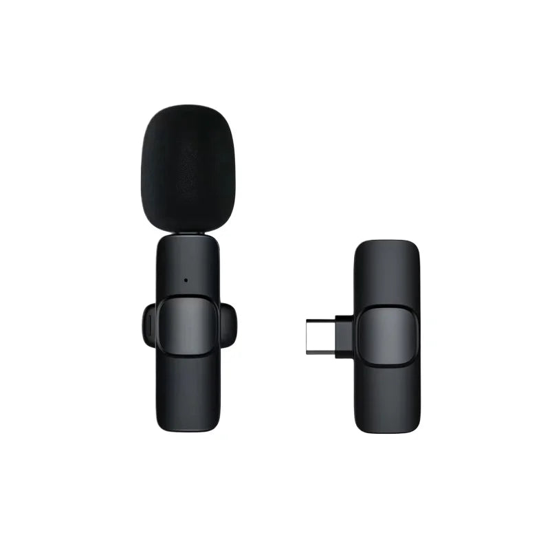 Mini Wireless Lavalier Microphone - USB-C Noise Cancellation Lapel Mic for iPhone Video Recording Vlog & Content Creation