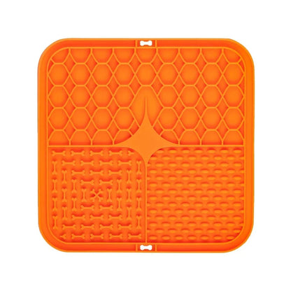 Pet Lick Silicone Mat for Dogs – Slow Feeder Plate, Dog Training Food Sucker, Bathing Distraction & Feeding Supplies