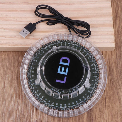 Sound Activated RGB Disco Ball Light - USB Rotating LED Party Stage Lamp for KTV Bar Events and Home Entertainment