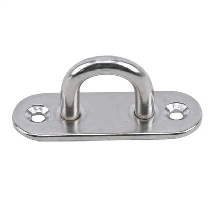 304 Marine Grade Stainless Steel Oval Eye Deck Buckle Staple Set – M5 M6 M8 Fasteners for Boat Shade Sail Mounting