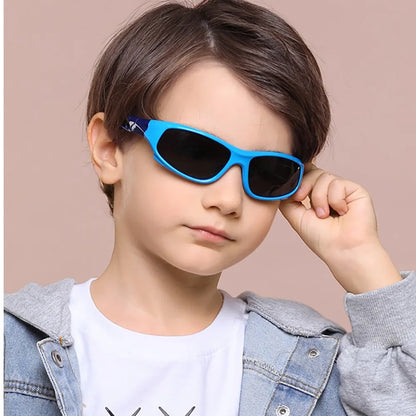 Kids Polarized Sunglasses - Silicone Sports Eyewear with UV400 and Anti-Reflective Protection for Boys and Girls