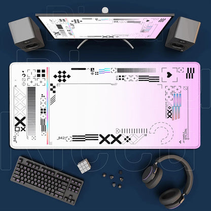 Cartoon Pink CSGO Gamer Mouse Pad – 400x900mm Anti-Slip Rubber Desk Mat for Keyboard & Gaming Accessories