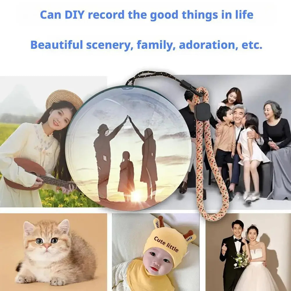 2.7" Video Crystal Ball Lamp – Memory Art Glass Spherical Pixel Display with 4GB Video Player for Wedding and Anniversary