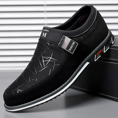 Men’s Luxury Leather Loafers - Classic Slip-On Business, Office, Formal and Party Shoes
