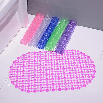PVC Anti-Skid Bath Mat – Soft Non-Slip Shower & Bathtub Mat with Massage Nubs and Suction Cups