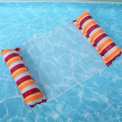New Inflatable Water Hammock Recliner - Floating Swimming Mattress and Pool Party Lounge Bed