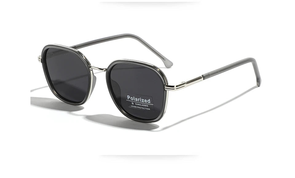 OVZA TR90 Polarized Sunglasses – Fashion Square Frame Driving Glasses for Men & Women S2074