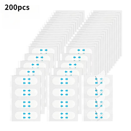 200-Piece Invisible Face Lifting Stickers – Transparent V-Shape Patches for Facial Contouring and Wrinkle Coverage