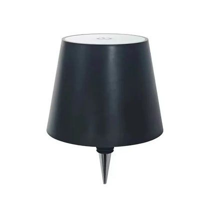 USB Rechargeable Bottle Table Lamp – Touch Control Night Light with 3-Color Stepless Dimming for Bar & Desk