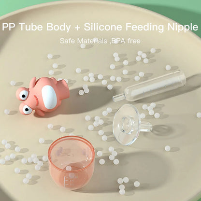 5ml Baby Medicine Feeder Syringe - Silicone Pacifier Dispenser for Infant Liquid Medicine and Feeding