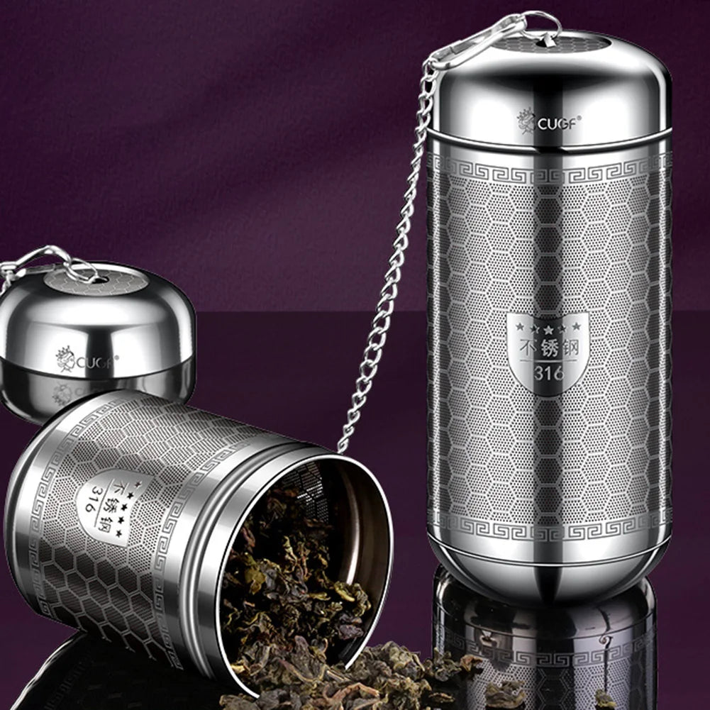 Stainless Steel Tea Infuser & Spice Strainer - Locking Mesh Ball Filter for Tea & Seasoning