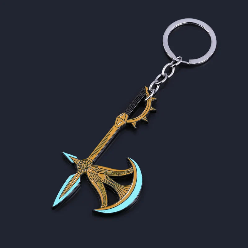 Anime Seven Deadly Sins Escanor Rhitta Keychain – Axe Bottle Opener Pendant Keyring Jewelry Gift for Men & Women