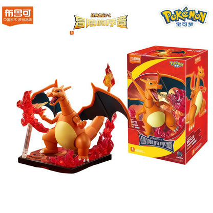 Original Blokees Pokemon Action Figures – Snorlax, Lucario, Cinderace & Scyther Anime Toys Gift