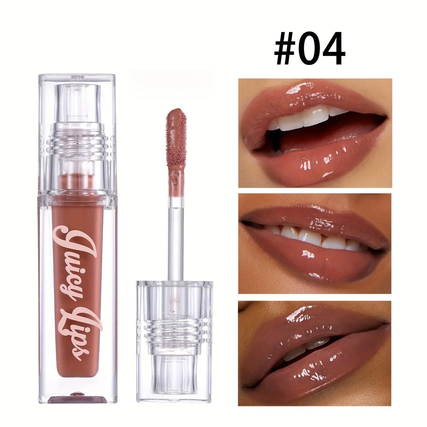 Hydrating Crystal Lip Oil – Tinted Plumping & Moisturizing Gloss for All Skin Types