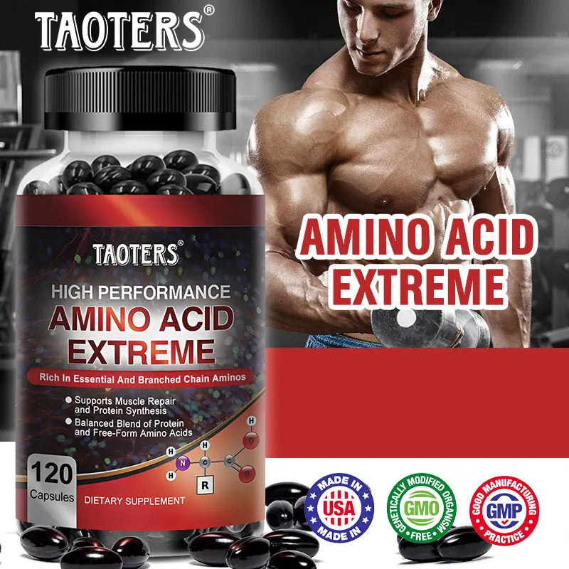 Advanced Bodybuilding Amino Acid Capsules – Boost Strength, Endurance, Muscle Mass & Energy