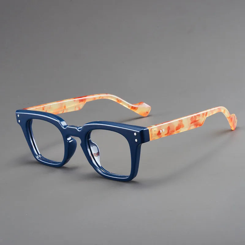 New Retro Square Frame Reading Glasses – High-Definition Printed Presbyopia Glasses for Men & Women