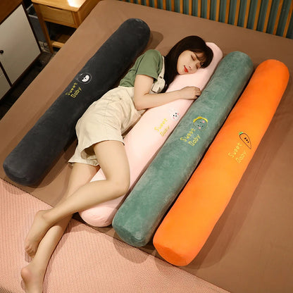 Rectangular Pillow for Girls – Multi-Functional Long Bolster Cushion for Pregnancy, Side Sleepers, and Bed Reading Support