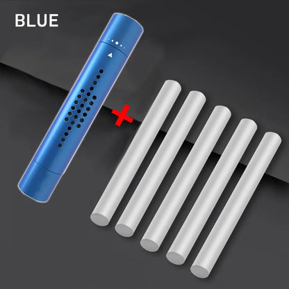 Car Air Vent Freshener – Metal Perfume Diffuser Clip with 5 Aroma Fragrance Sticks for Auto Interior