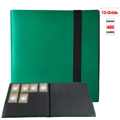 Trading Card Binder - 160/360/480 Capacity Side-Loading PP Card Holder Album for Gaming Cards