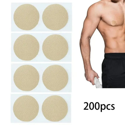 200PCS Men's Invisible Disposable Nipple Covers – Waterproof Breathable Chest Concealer Stickers