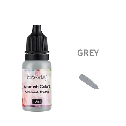 12pcs Airbrush Nail Ink Paint Set – Colorful Nail Polish for Spray Gun, Stencil & Hollow Pattern Art Tools