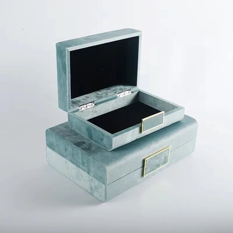 Luxury Wooden Jewelry Box - Double Leather Finish Multi-Functional Jewelry Organizer & Storage Case