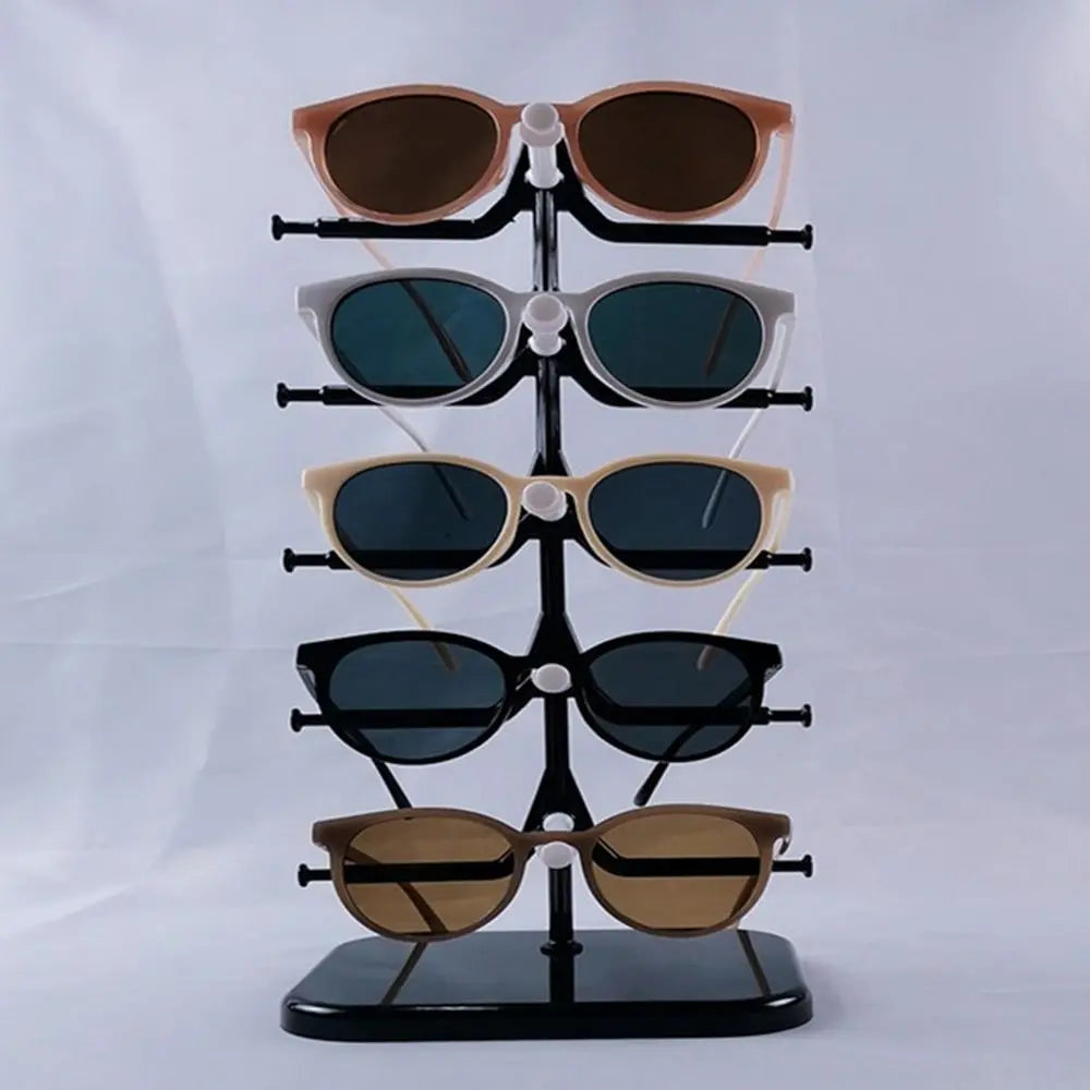 5/10 Pairs Glasses Display Stand – 5-Layer Sunglasses & Eyewear Organizer Rack, Space-Saving Frame Holder Tray
