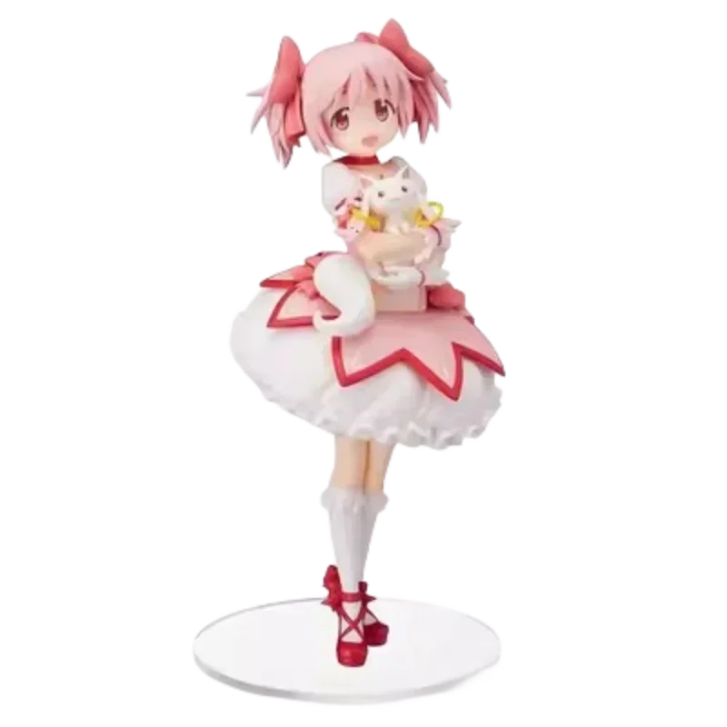 18cm Puella Magi Madoka Magica Kaname Madoka Action Figure – Magical Girl Model Doll for Christmas Gift & Decoration